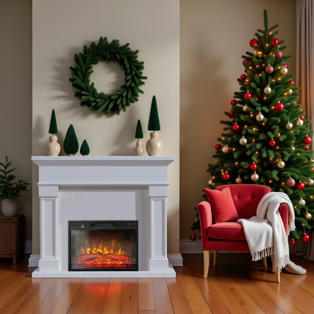 Επιδαπέδιο-ηλεκτρικό-τζάκι-ElectricSun-Marisa-λευκό-Christmas-S01 Επιδαπέδιο-ηλεκτρικό-τζάκι-ElectricSun-Marisa-λευκό-Christmas-S01