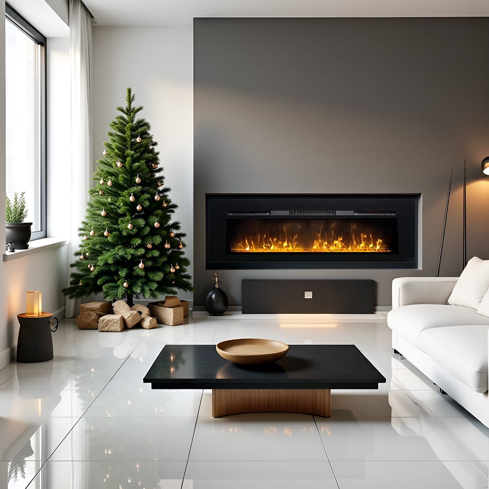 Cheminee-electrique-murale-ElectricSun-PAULA-moyen-verre-noir-Christmas-S01