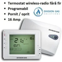 Termostat Division Gas 908 RF ambient radio centrala wireless fara fir