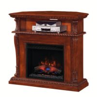 Console media stand tv Classic Flame Corinth Vintage Cherry 23''