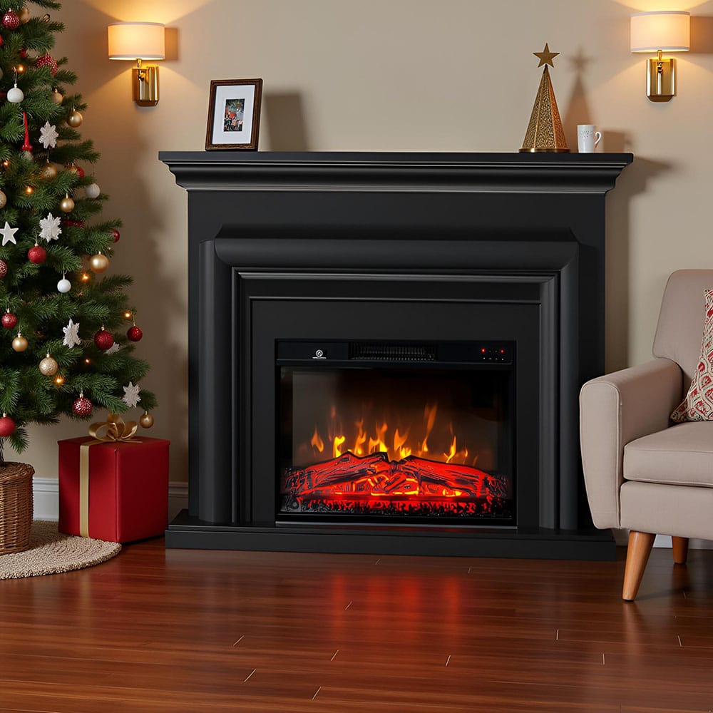Chimenea-electrica-ElectricSun-Sonia-Negro-Christmas